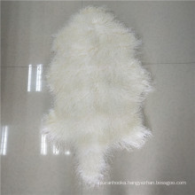 China Factory Wholesale Real Genuine Tibetan / Mongolian lamb fur pelt rug